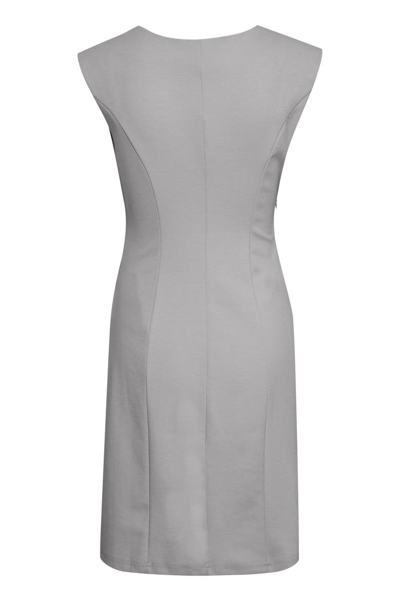 India Sleeveless Knee Length Dress, Alternate, color, Grey melange