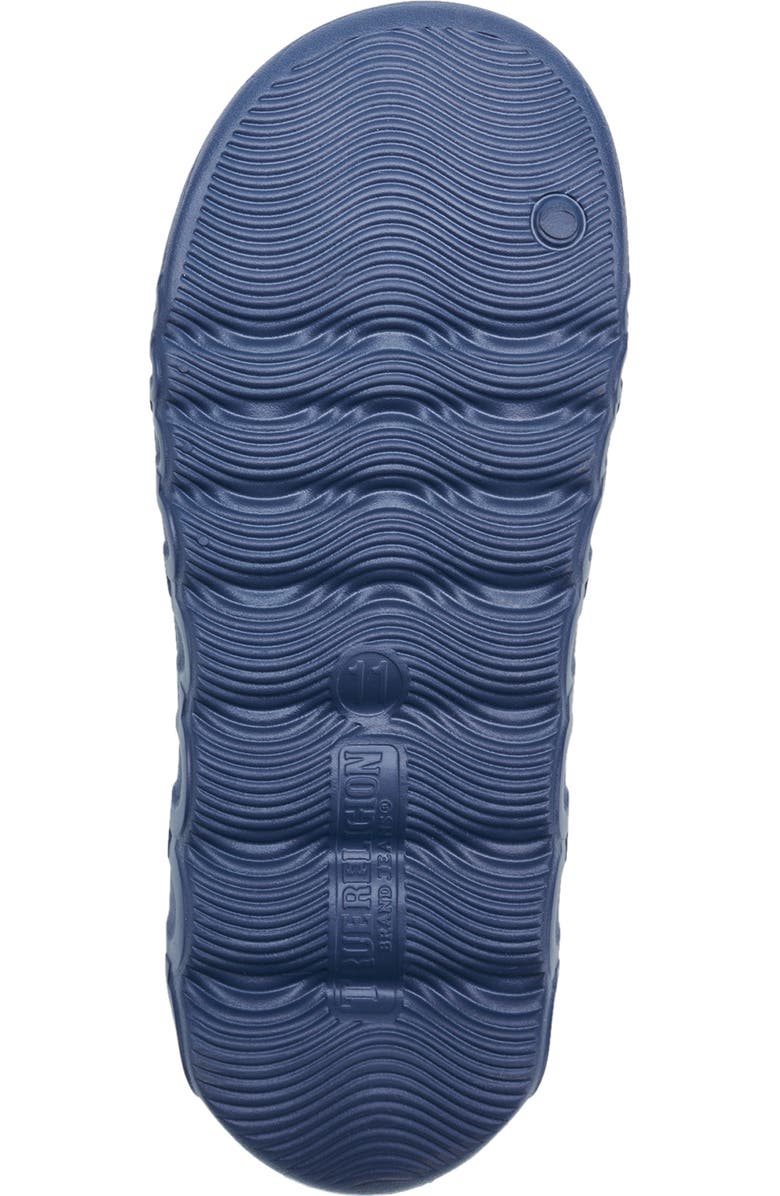 True Religion Tupac Molded Slide, Alternate, color, Navy