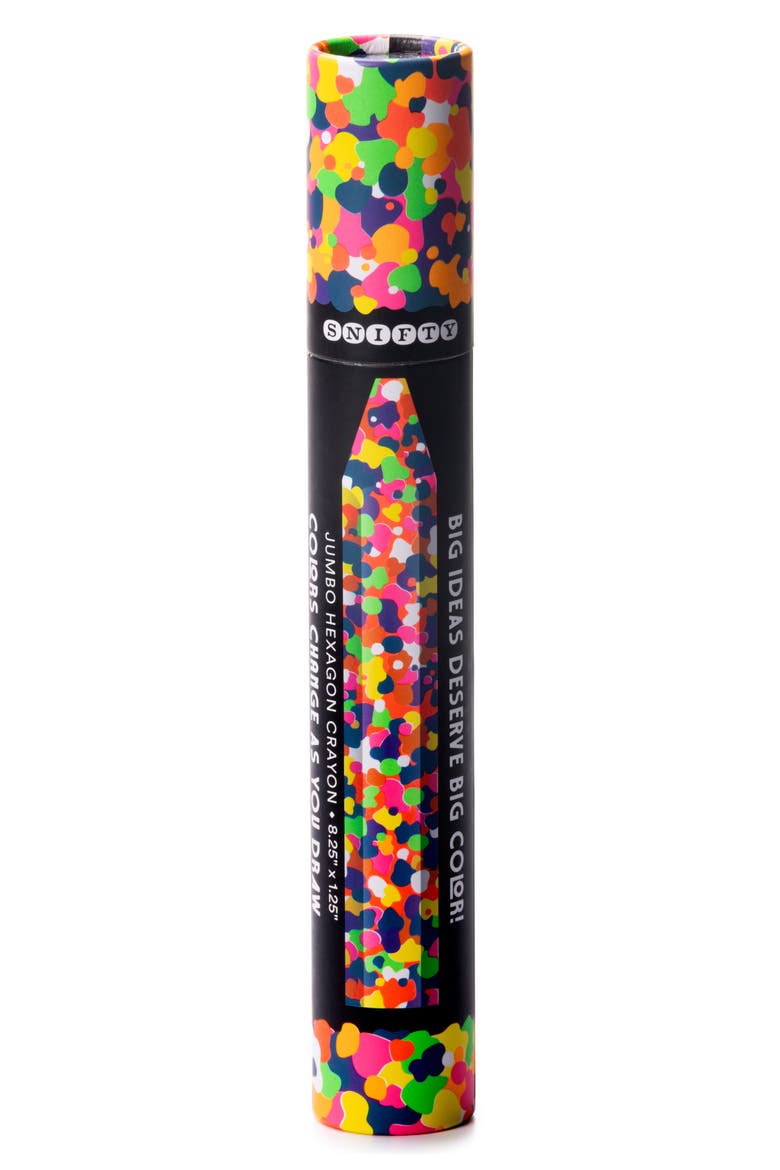Kaleidoscope Neon Colored Jumbo Prism Crayon, Alternate, color, MULTI