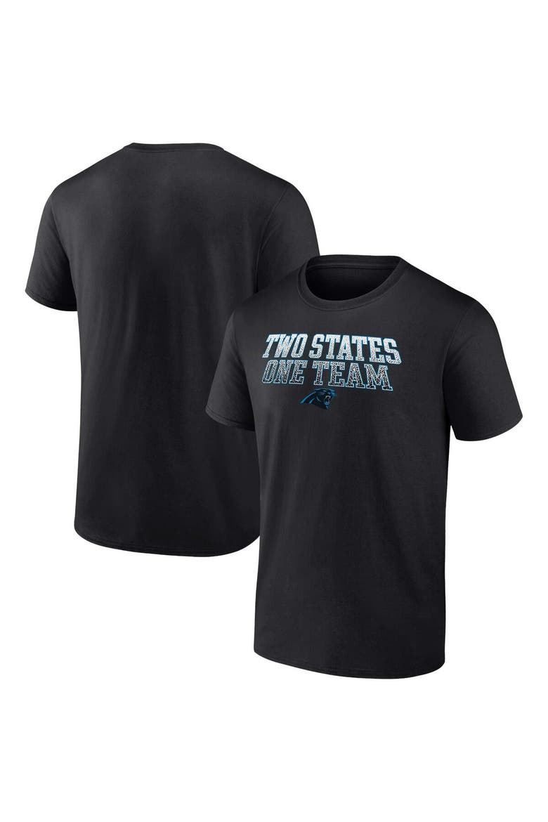Men's Fanatics Branded Black Carolina Panthers Big & Tall Two States One Team Statement T-Shirt, Main, color, Black