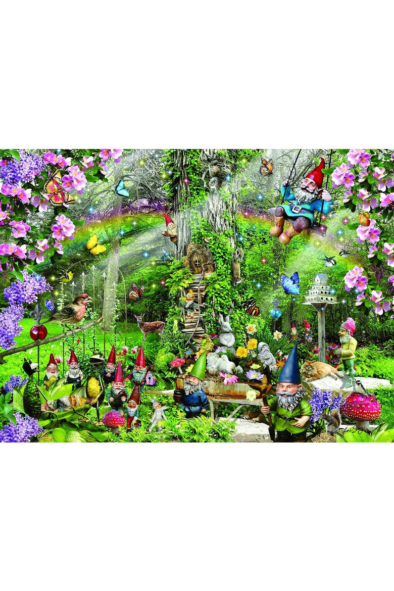 Gnomes Playground 300 piece Jigsaw Puzzle for Adults, Alternate, color, Multicolor
