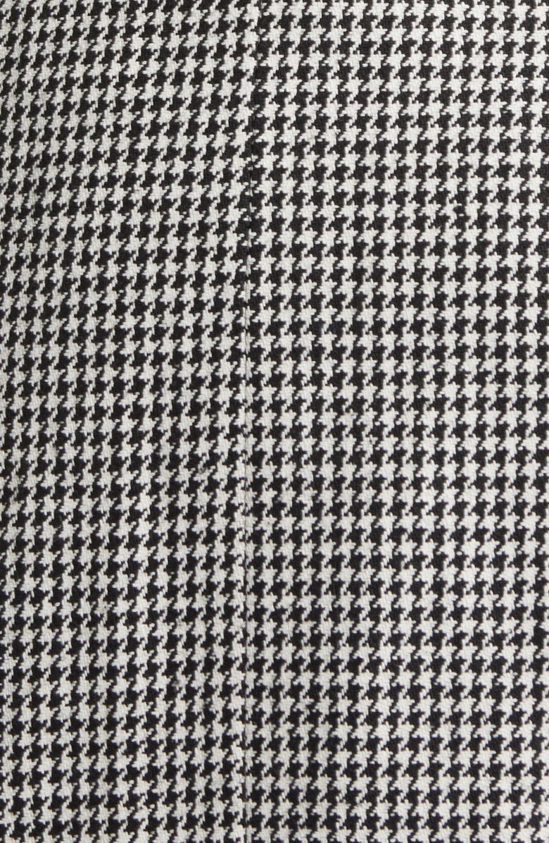 NIKKI LUND Houndstooth Double Breasted Coat, Alternate, color, Black