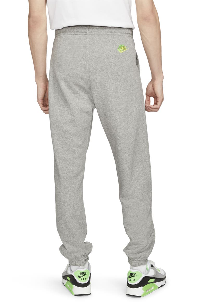 Sportswear Essentials+ Embroidered Swooshes Sweatpants, Alternate, color, DARK GREY HEATHER/ BASE GREY