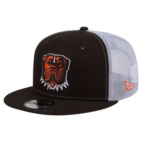 Men's New Era  Brown Cleveland Browns Core Team 9FIFTY Trucker Snapback Hat