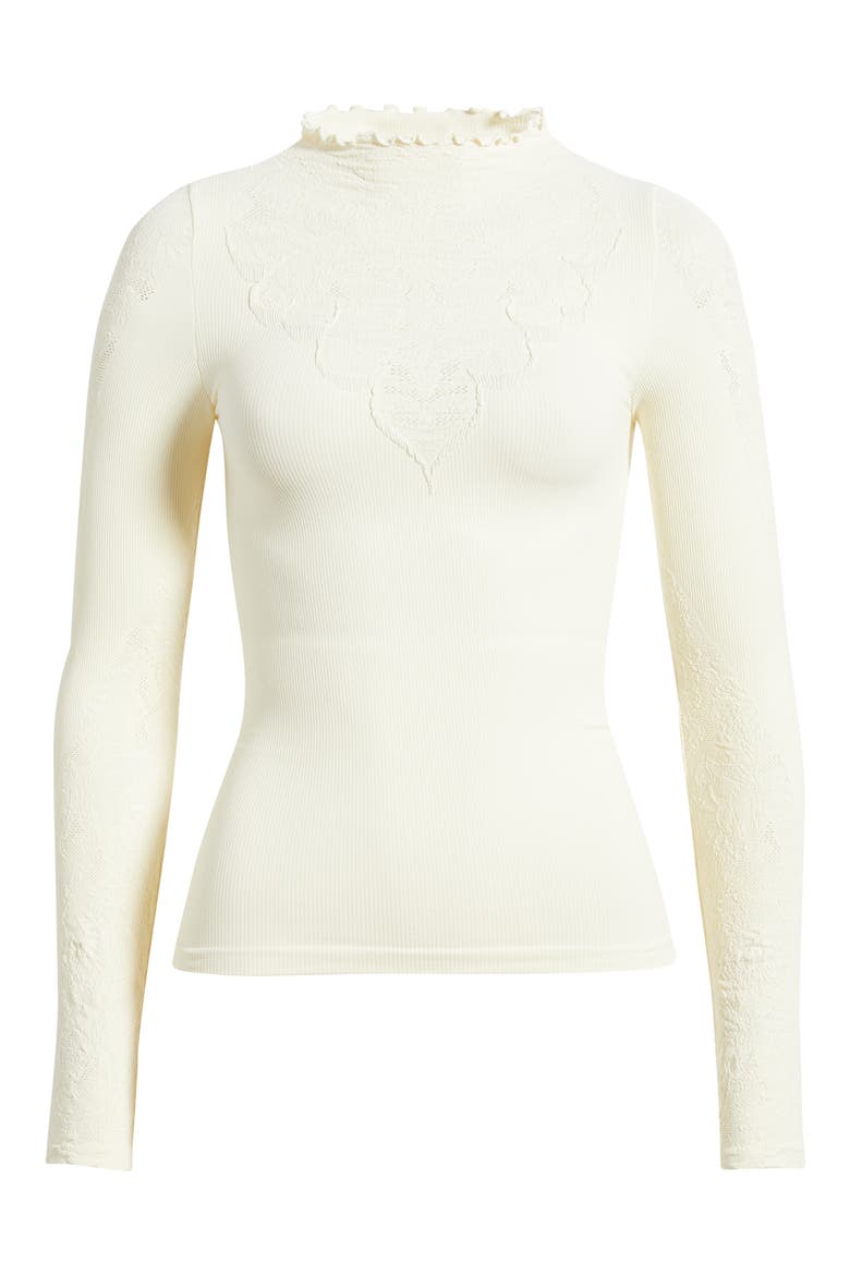 Intimately FP Mixed Feelings Mock Neck Top, Alternate, color, CLEAN IVORY