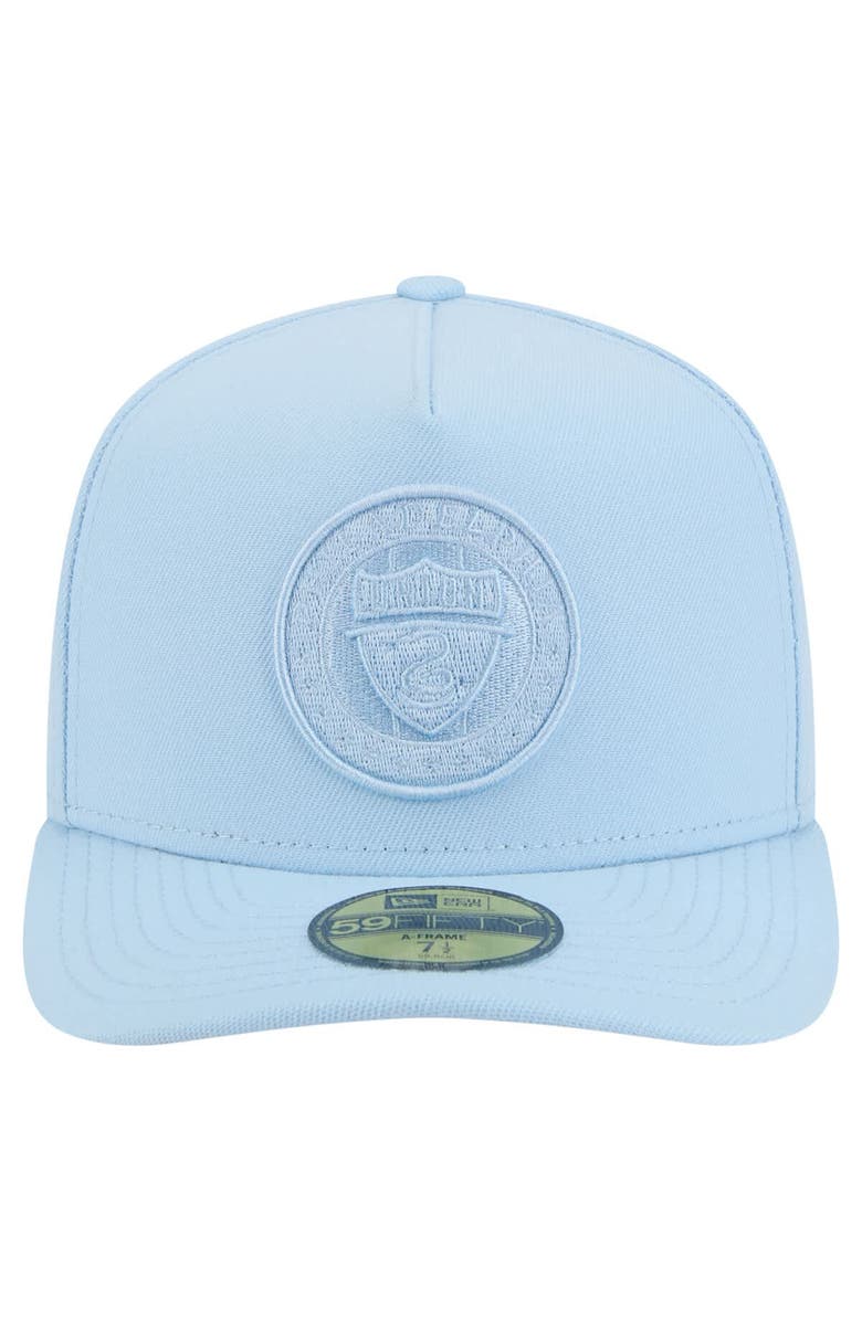 New Era Men's New Era Light Blue Philadelphia Union Color Pack A-Frame 59FIFTY Fitted Hat, Alternate, color, Light Blue