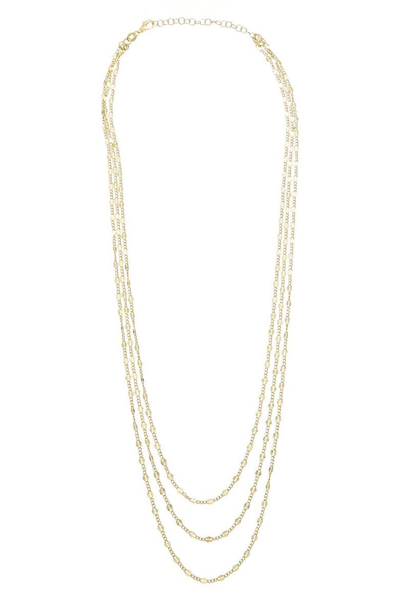Multistrand Necklace, Main, color, YELLOW