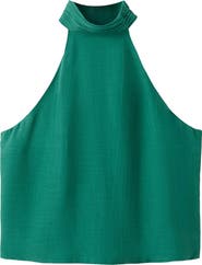 MANGO TEEN Open Back Sleeveless Top