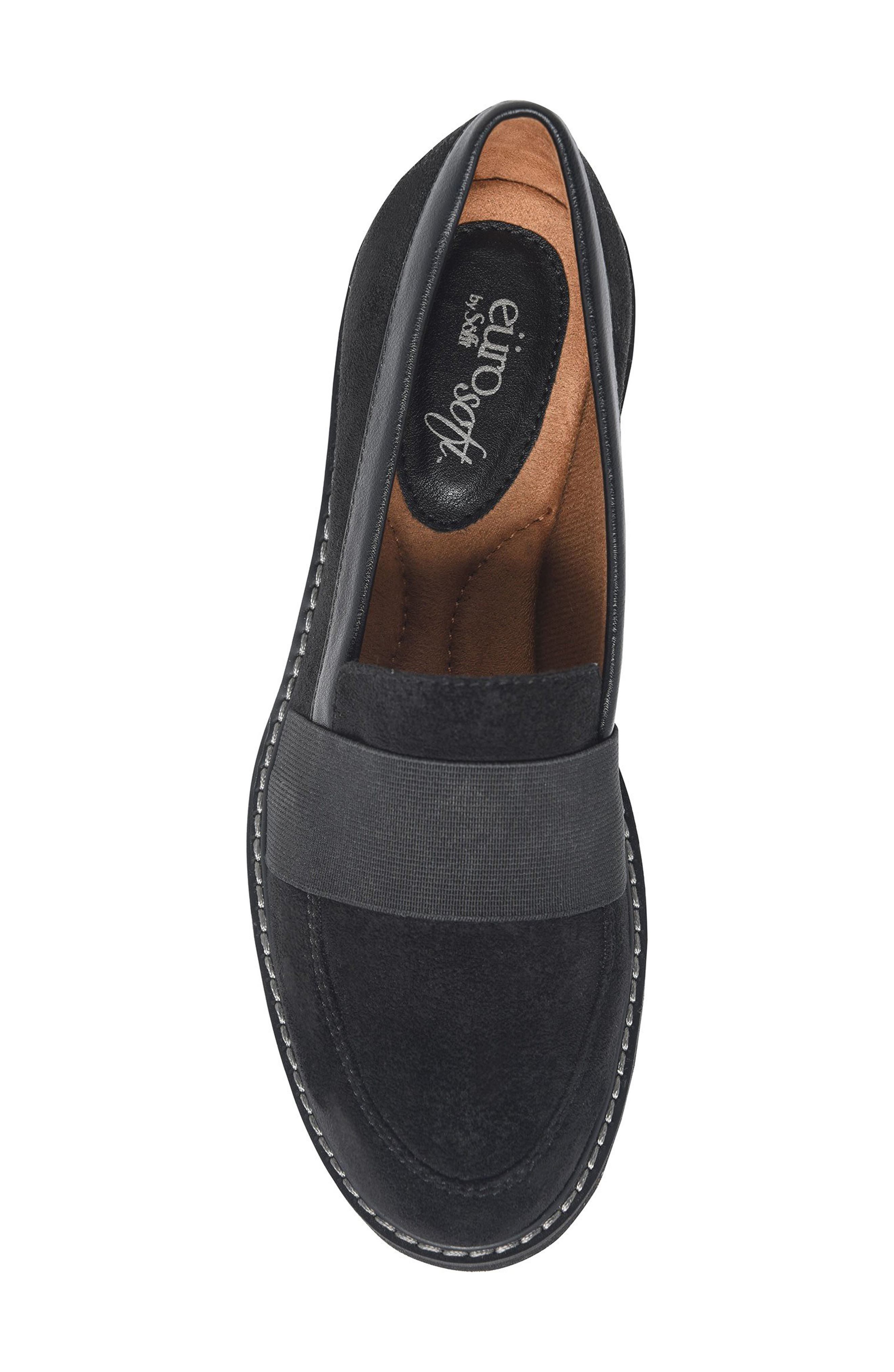 EUROSOFT Lanette Loafer, Alternate, color, Black/ Black