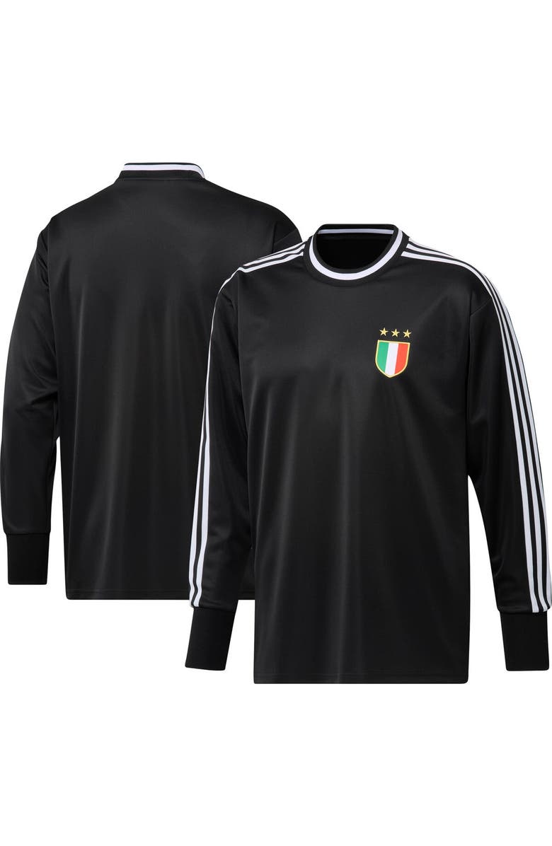 adidas Men's adidas Black Juventus Authentic Football Icon Goalkeeper Jersey, Main, color, 