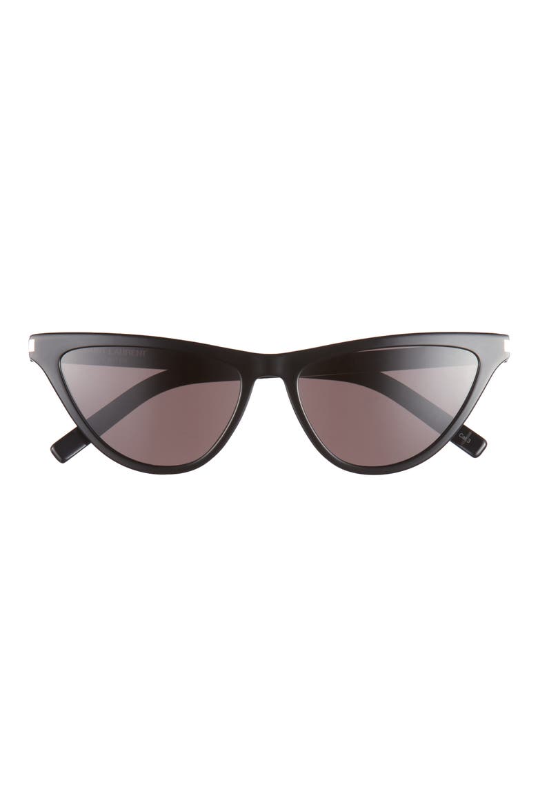 56mm Cat Eye Sunglasses, Main, color, BLACK BLACK BLACK