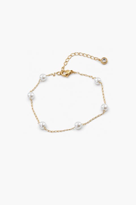 Pearl Station Anklet