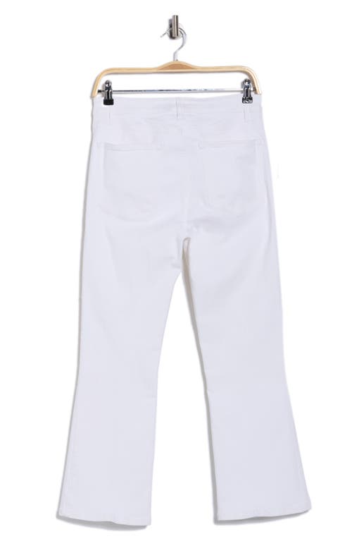 Frame Le High Straight Leg Raw Edge Jeans In White