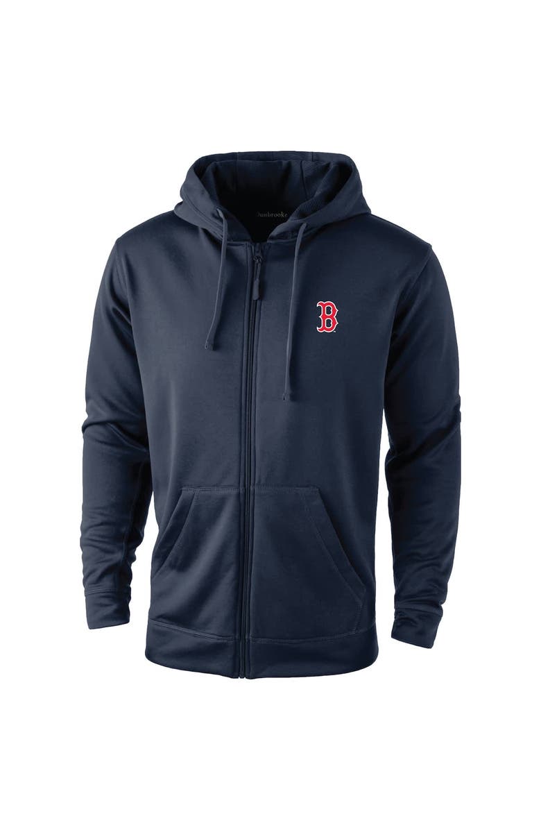 DUNBROOKE Men's Dunbrooke Navy Boston Red Sox Trophy Full-Zip Hoodie, Alternate, color, Navy