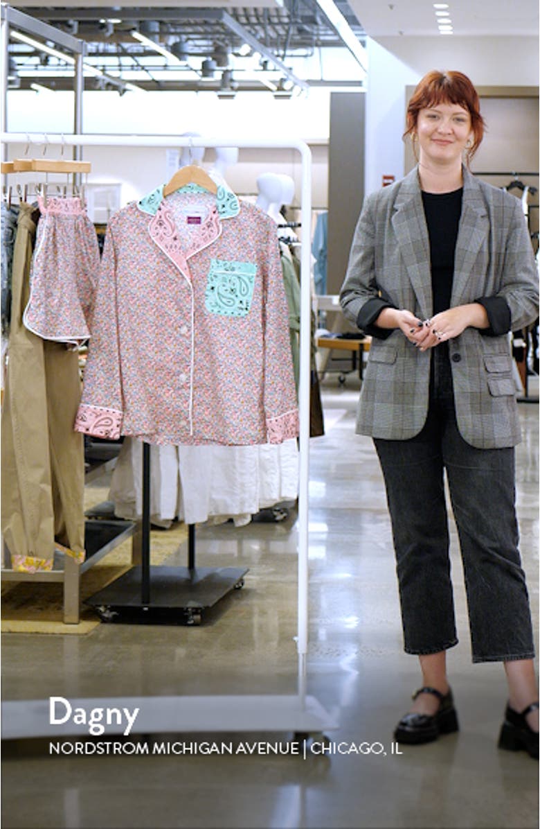 x Liberty London Mixed Print Pajama Shirt, sales video thumbnail