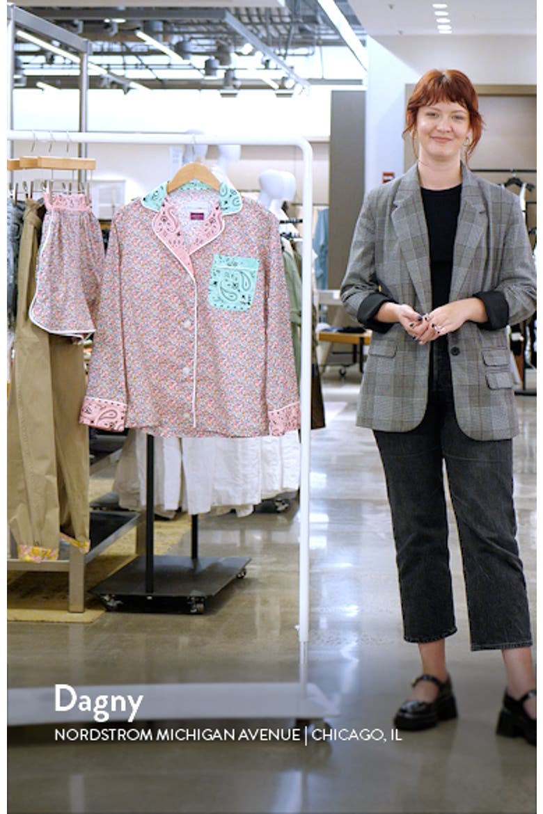 x Liberty London Mixed Print Pajama Shirt (Nordstrom Exclusive) video