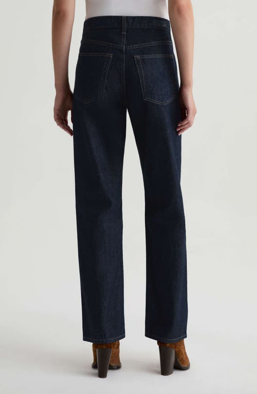Ag Brinley Mid Rise Straight Leg Jeans In Black