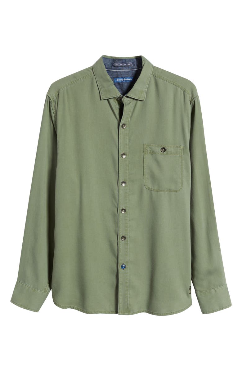 Tommy Bahama Ocean Wash Twill Button-Up Shirt, Main, color, 
