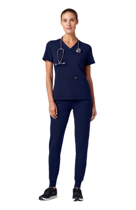 Rubi Women's 6-Pocket Slim Knit Scrub Jogger