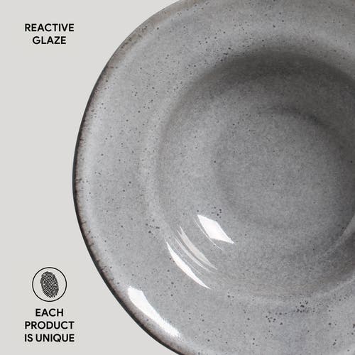 Porto Brasil Dessert/deep Rim Plate Set Of 4 In Brown