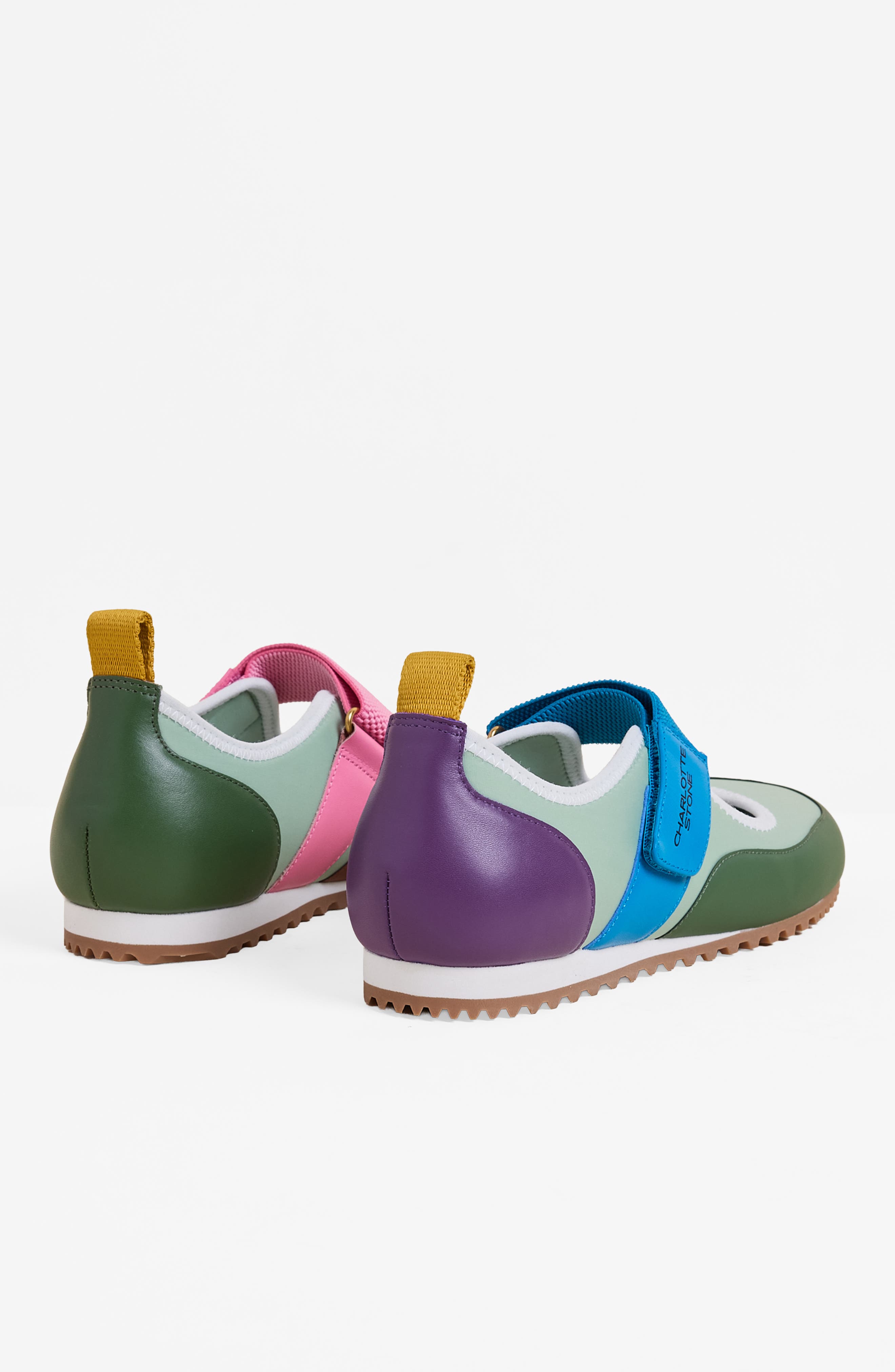 Charlotte Stone Mable Mismatched Ballet Sneaker, Alternate, color, Nassau