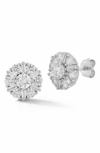 GLAZE JEWELRY Cubic Zirconia Cluster Stud Earrings