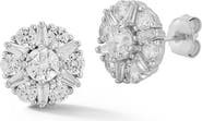 GLAZE JEWELRY Cubic Zirconia Cluster Stud Earrings