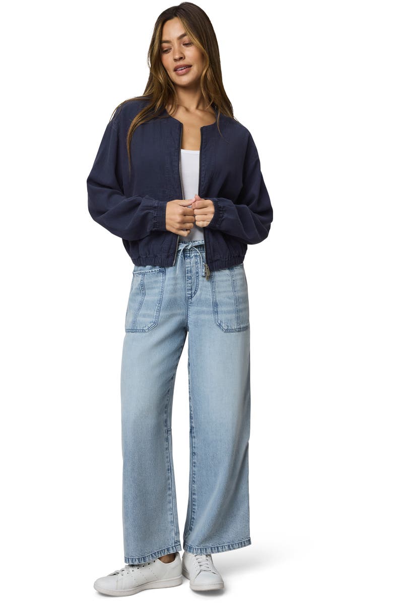 Splendid Clea Bomber Jacket, Alternate, color, Navy Blue