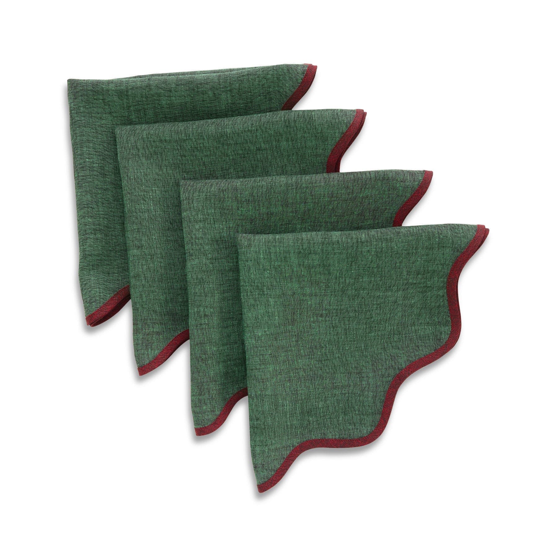 Red Garnet and Forest Green