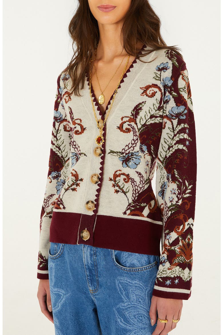 Millena Cardigan, Main, color, MILLENA BURGUNDY