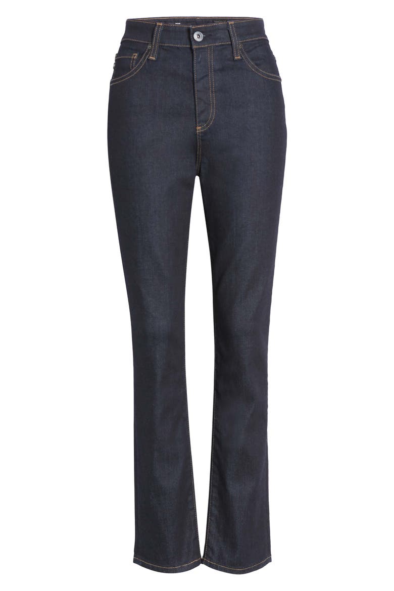 Mari High Waist Ankle Slim Straight Leg Jeans, Alternate, color, AUTHENTIC