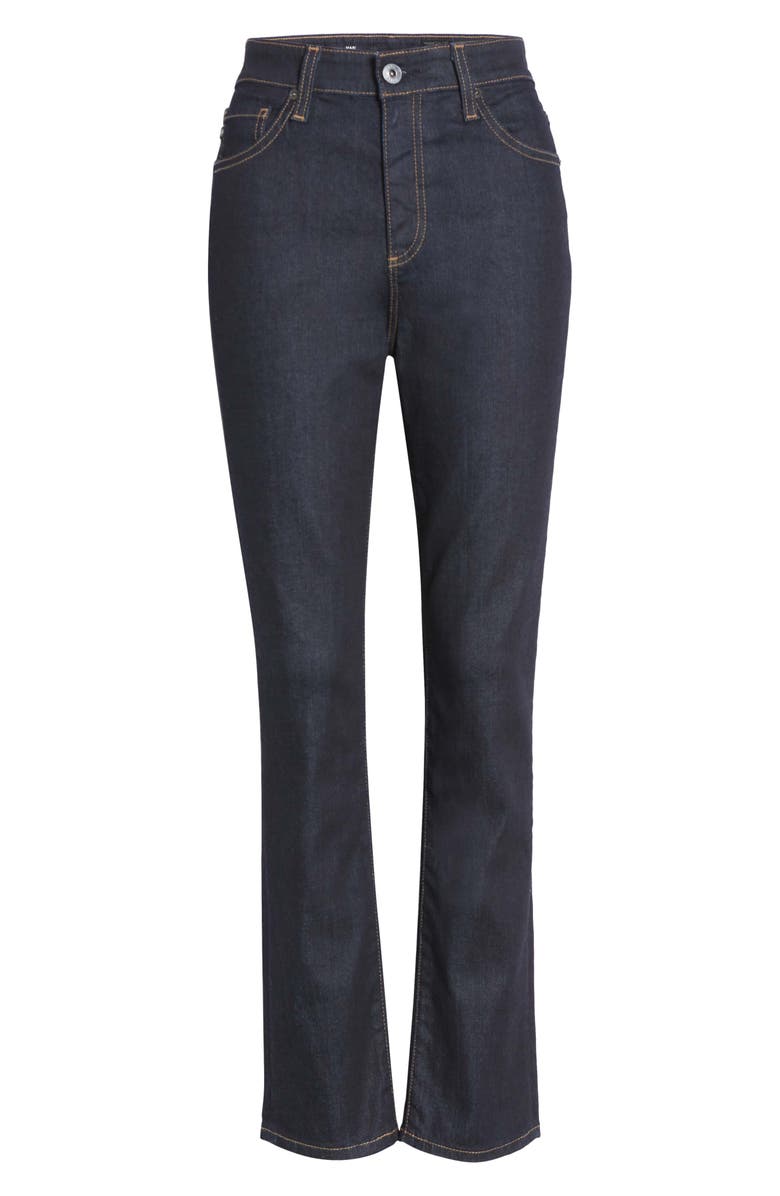 AG Mari High Waist Ankle Slim Straight Leg Jeans, Alternate, color,
