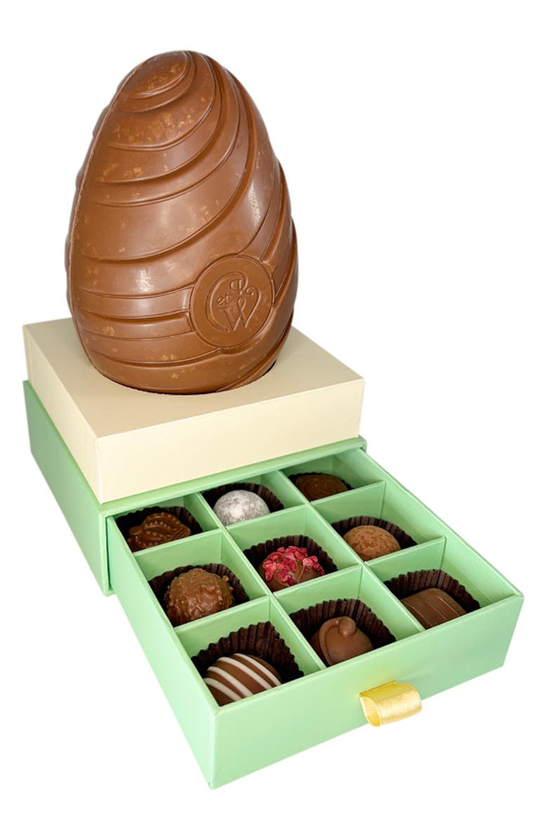Charbonnel et Walker Milk Chocolate Egg & Milk Chocolate Truffle Collection, Alternate, color, 