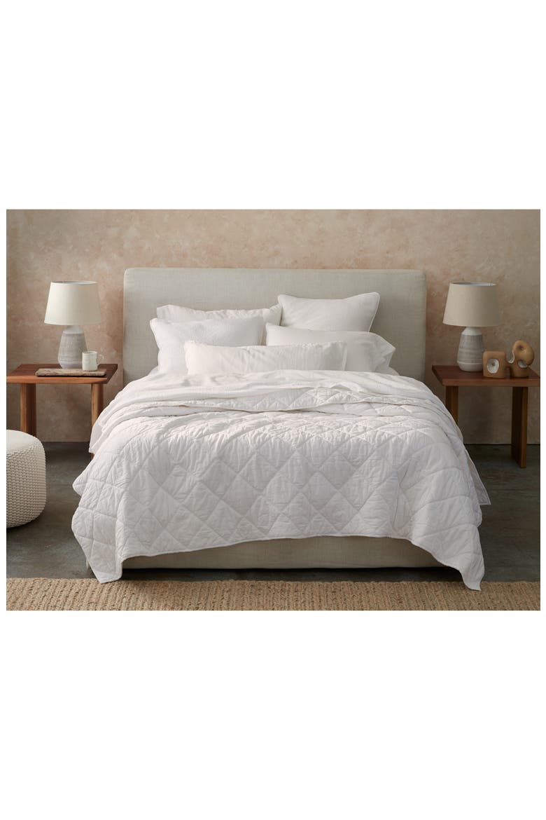 Diamond Stitch Organic Cotton Comforter, Alternate, color, UNDYED