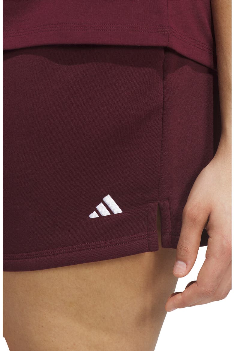 Performance Fleece Drawstring Shorts, Alternate, color, MAROON