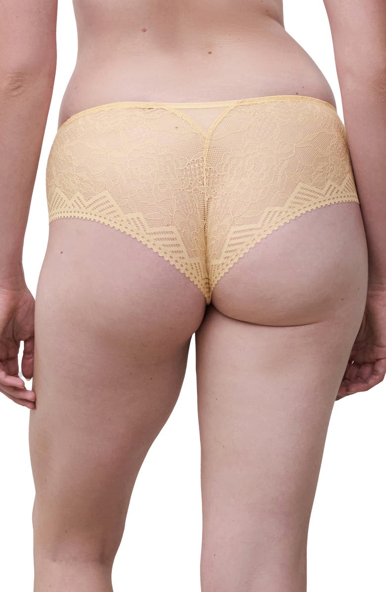 Chantelle Lingerie Origins Hipster Briefs, Alternate, color, Sunflower Yellow