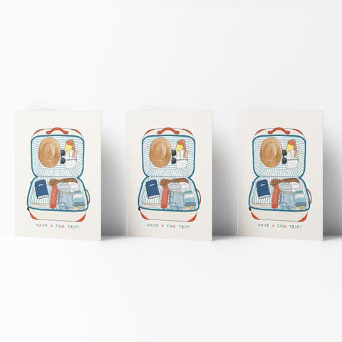 Everyday Greeting Card Pack Sets (3 ct) Have a Fun Trip