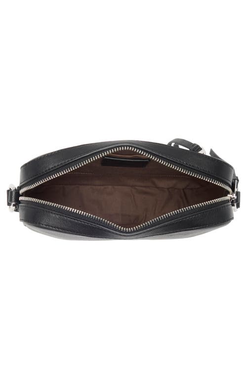 Shop Allsaints Captain Leather Square Crossbody Bag In Black