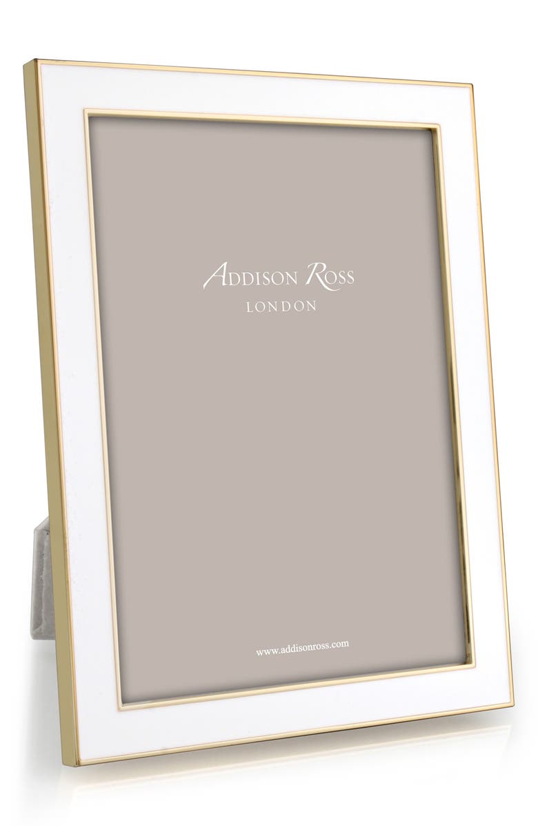 Goldtone Plate & Enamel Picture Frame