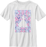 Wicked: For Good Boys' Glinda Floral Purple and Pink Poster Short Sleeve Graphic T-Shirt