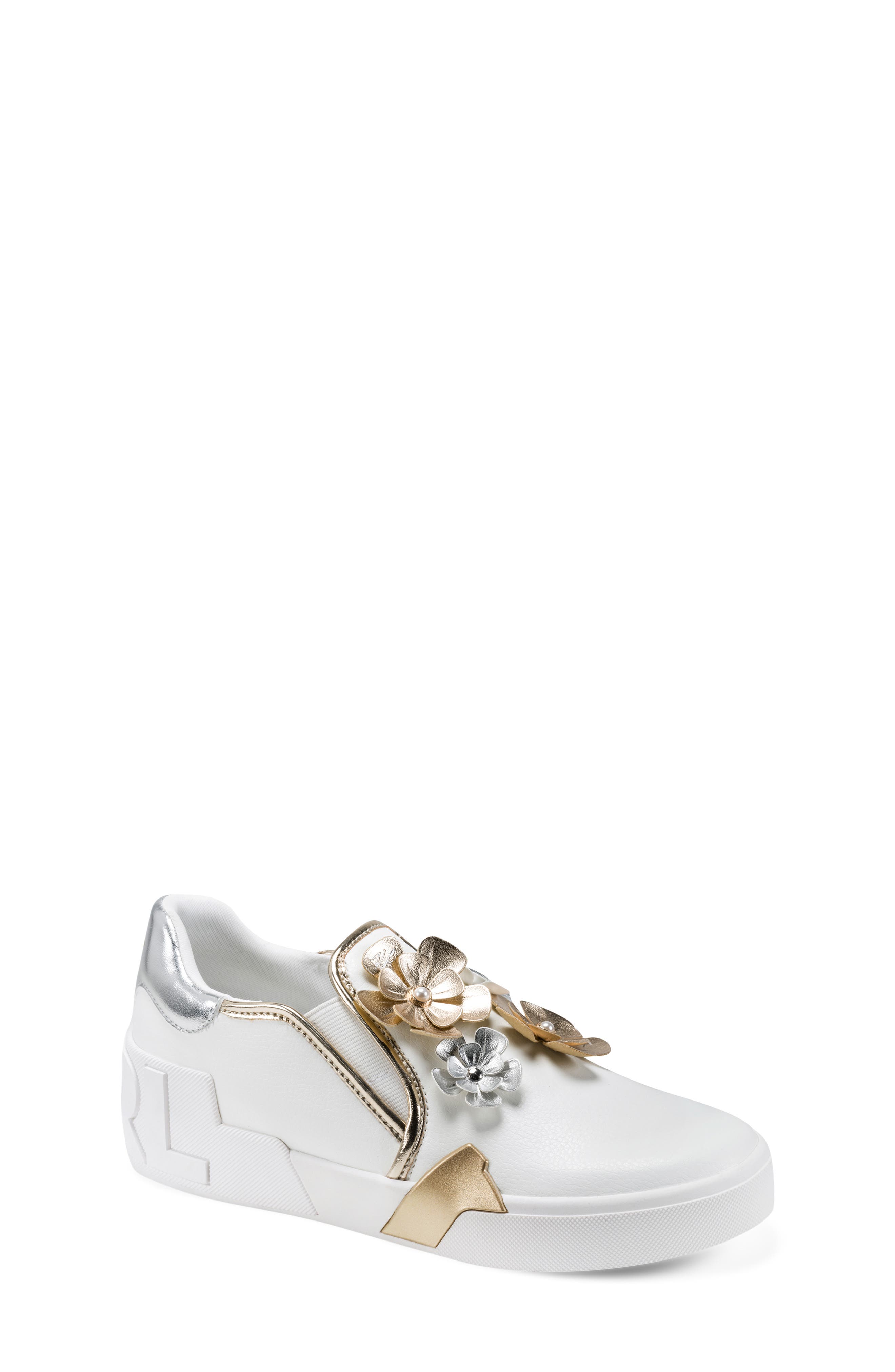 KARL LAGERFELD PARIS Maude Fleur Slip-On Sneaker, Main, color, 