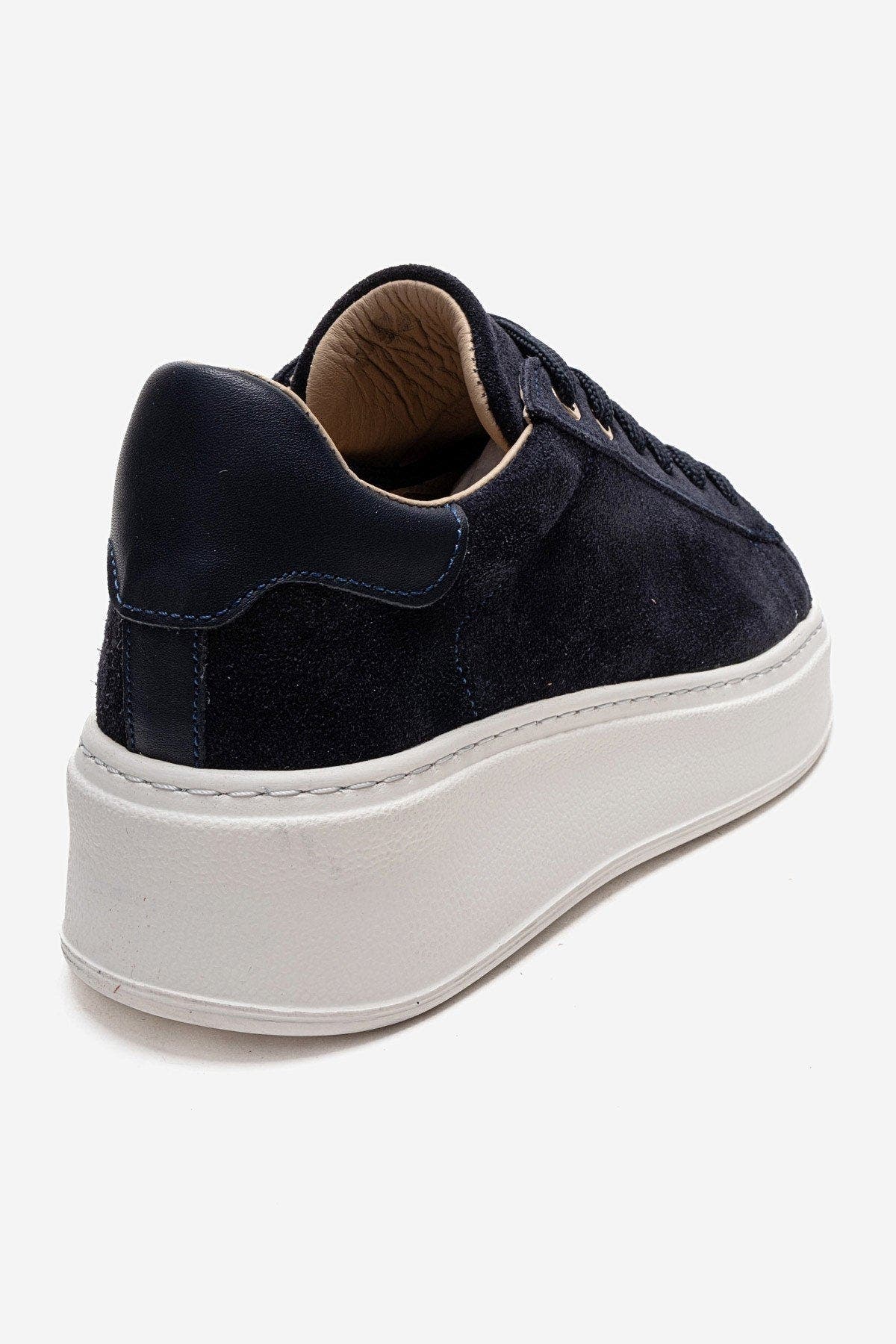 Paloma Leather Sneaker, Alternate, color, Navy Suede