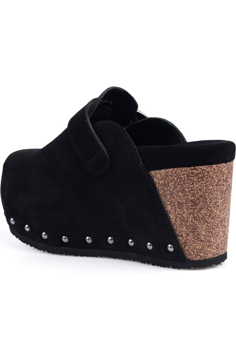 ZIGI Cuna Platform Clog, Alternate, color, Black Suede