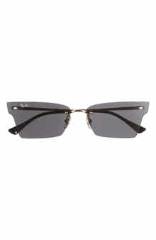 Ray-Ban 64mm Frameless Butterfly Sunglasses
