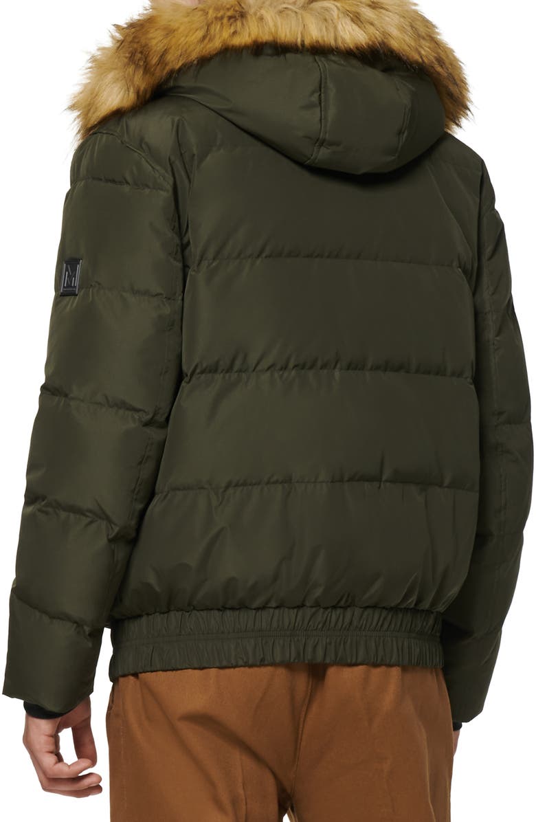 Marc New York Umbra Faux Fur Trim Quilted Jacket, Alternate, color,