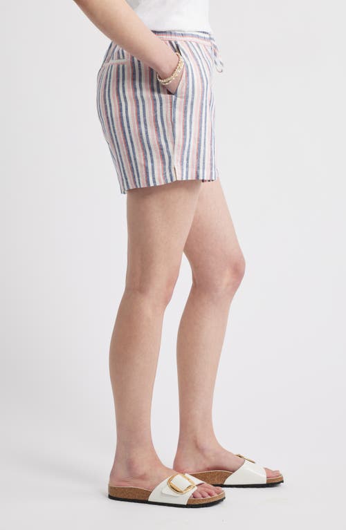 Caslonr Caslon(r) Easy Stripe Linen Blend Shorts