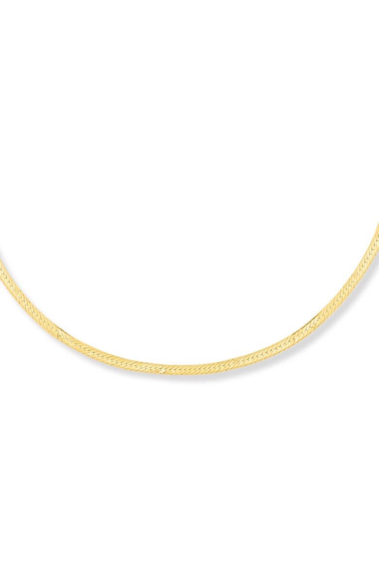 Bony Levy 14K Gold 1mm Herringbone Chain Bracelet, Alternate, color, 14K Yellow Gold