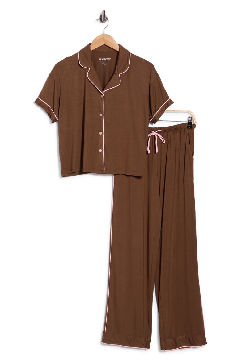 Sophia Pajama Set, Main, color, COCOA