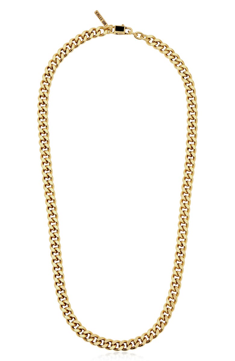 Mr. Ettika Men's Curb Chain Necklace, Main, color, Brass
