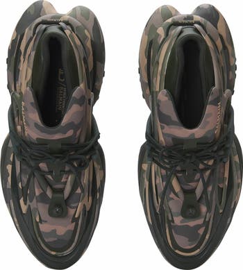 【送料&関税込】Balmain Unicorn Low Camouflage-print Trainer Unicorn Low camouflage-print trainers khaki - Men | BALMAIN